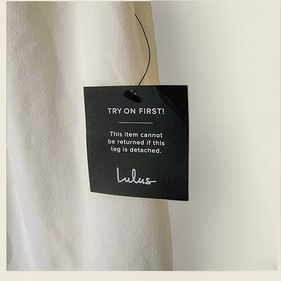 Lulus One-Shoulder White Mini Bodycon Dress – Size M – NWT - Picture 9 of 9